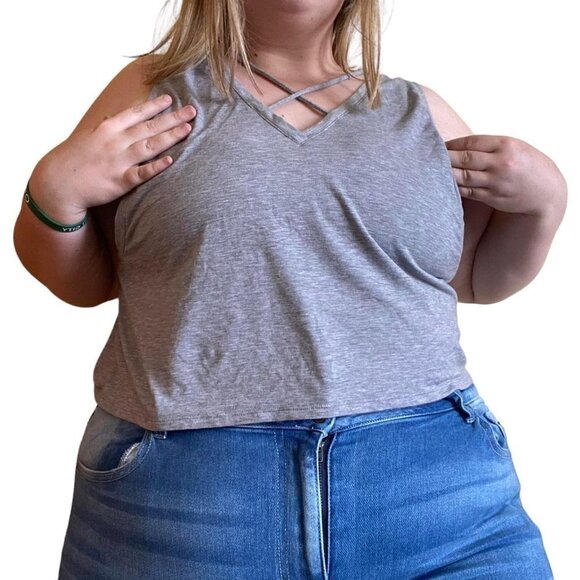 Other Tops - Grey Crop Top